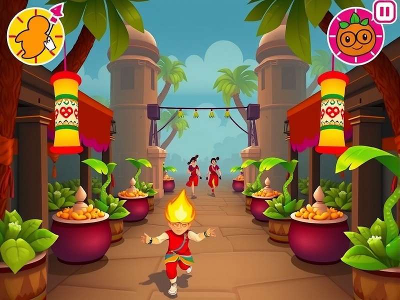 Turbo Ginger Run power-ups and obstacles